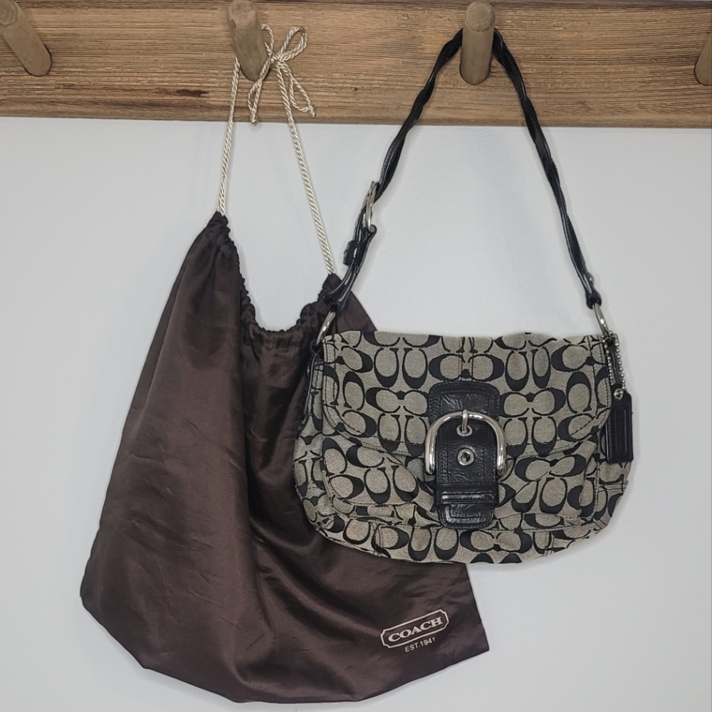 Coach Purse With Braided Strap